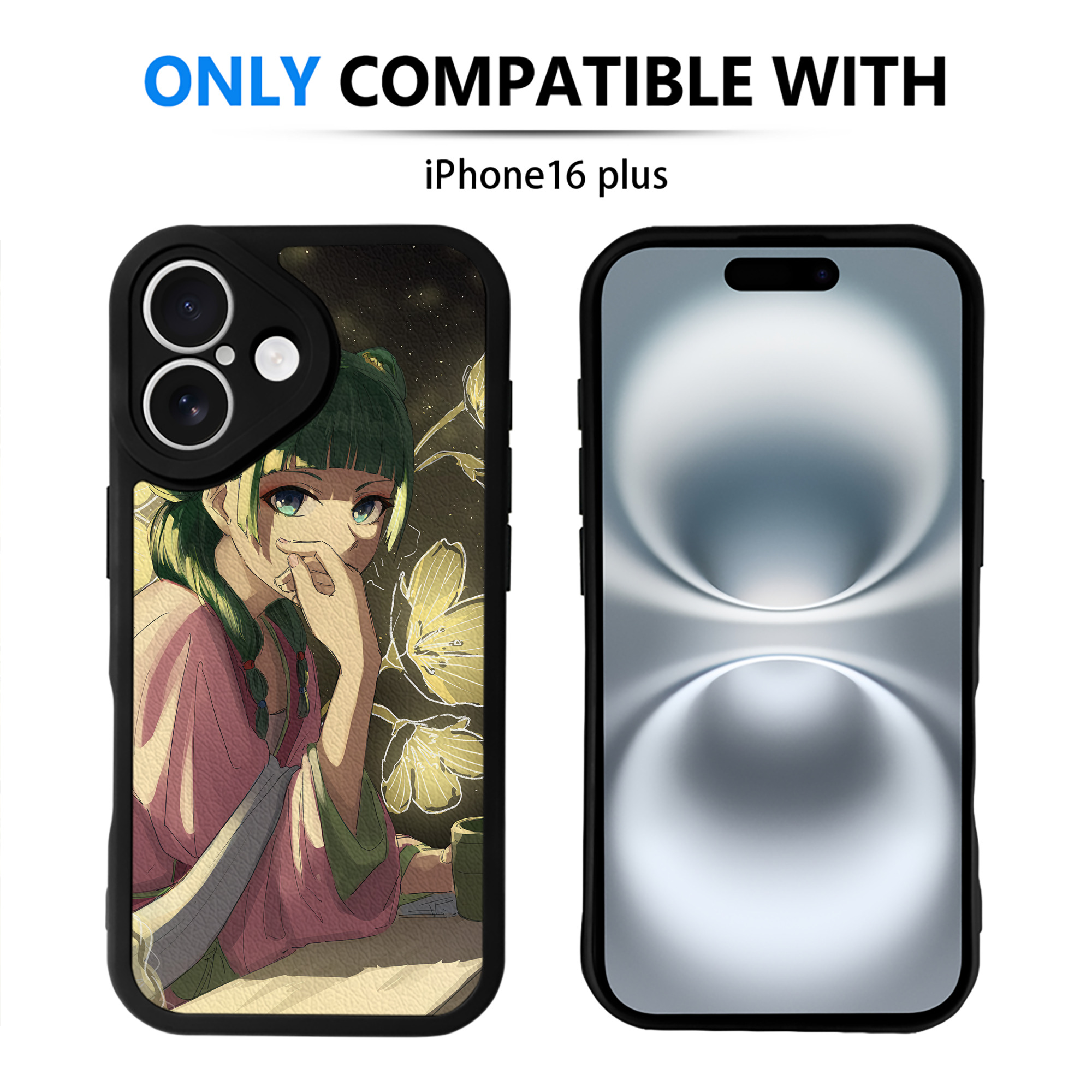 （画像用） 薬屋のひとりごと The Apothecary Diaries 【iPhone 16シリーズ対応】シリコンスマホケース（レザー調） 材質：シリコン